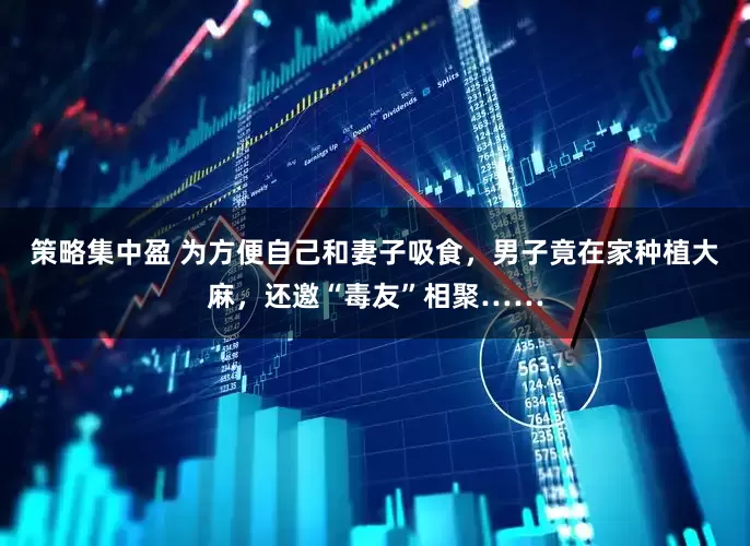 策略集中盈 为方便自己和妻子吸食，男子竟在家种植大麻，还邀“毒友”相聚……